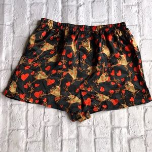 Vintage 1997 Looney Tunes Mania Silk Boxer Shorts Large Mens Taz Tasmanian Devil